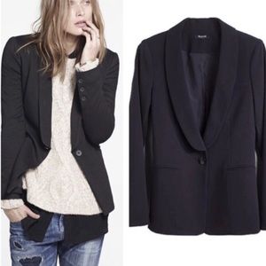 Madewell Womens navy Duskfall Blazer. Size 6.
